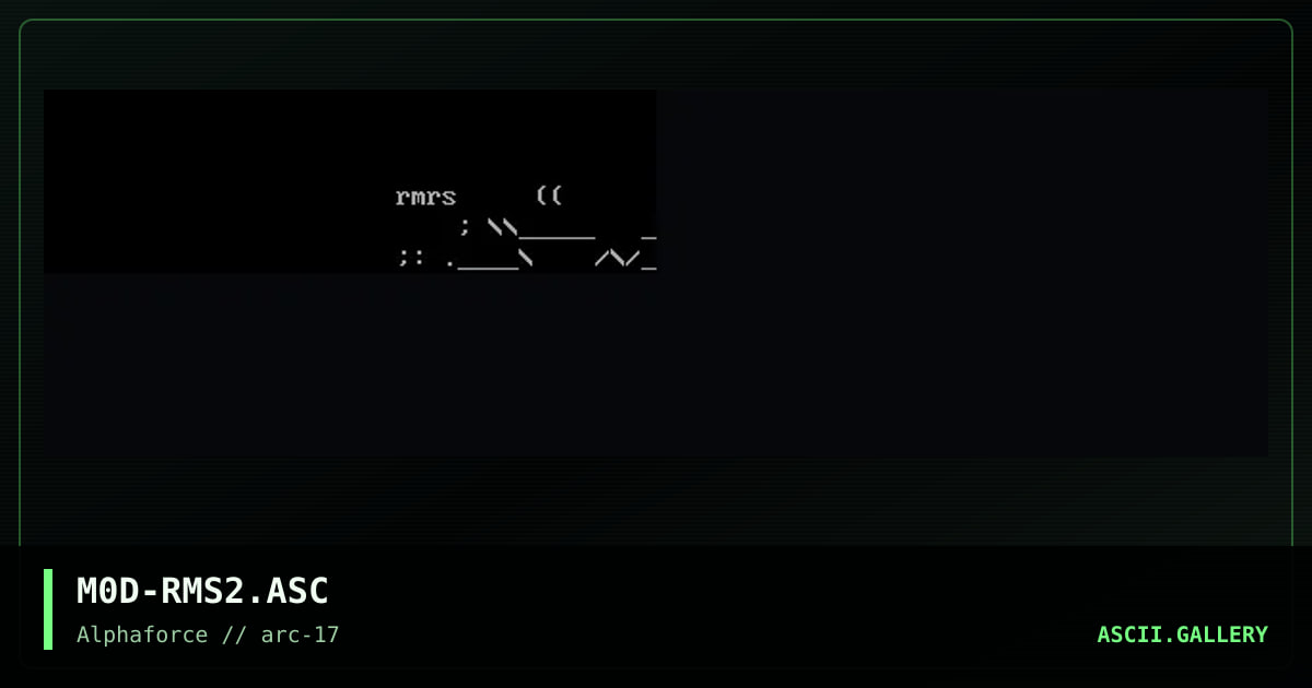 M0D-RMS2.ASC, by modium, 2000