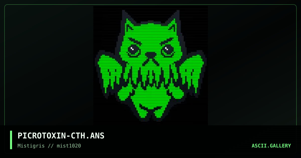 Cathulhu, by picrotoxin, 2020
