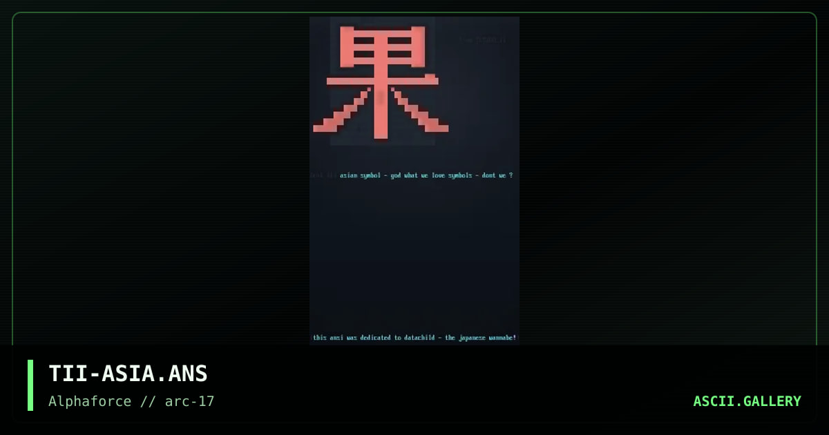TII-ASIA.ANS, by tetsuo ii, 2000