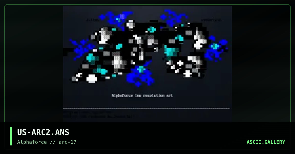 Alphaforce low resolution art, by somberlain, dalton, 2000