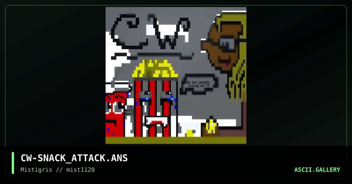 Snack Attack, by cw, 2020