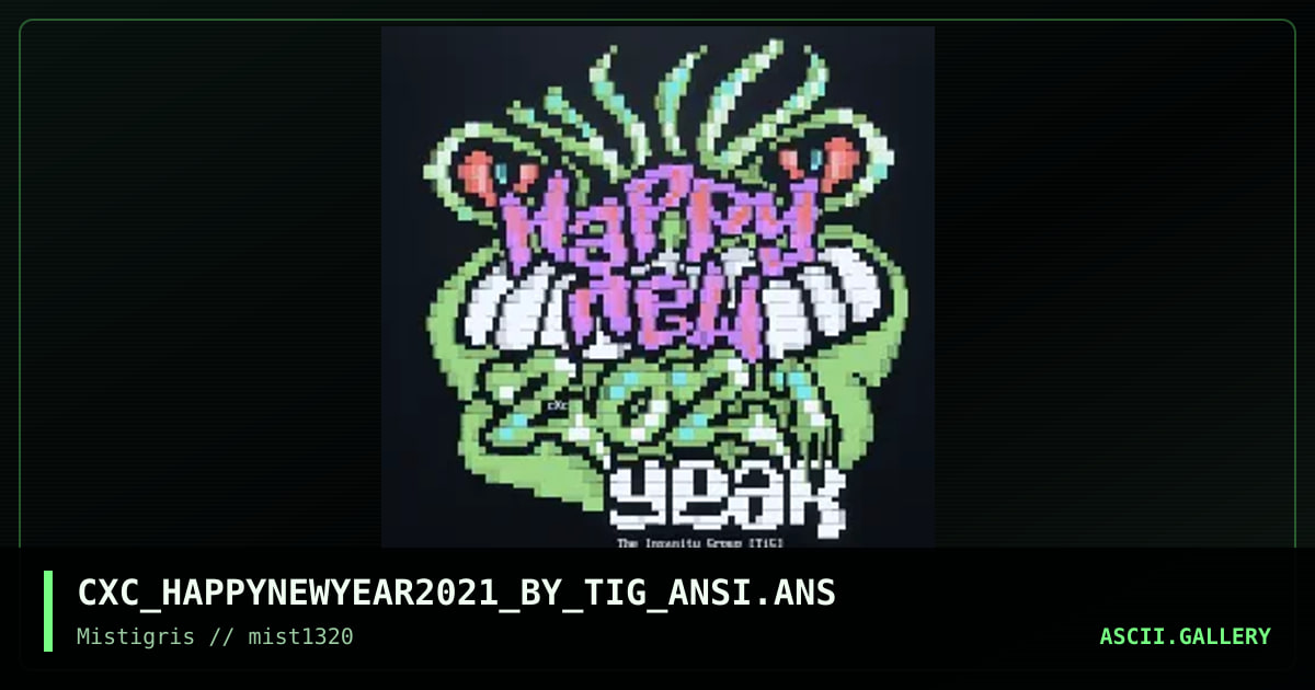Happy New Year 2021, by coaxcable, 2020