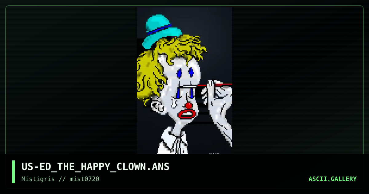 Ed the Happy Clown, by cthulu, lda, 2020