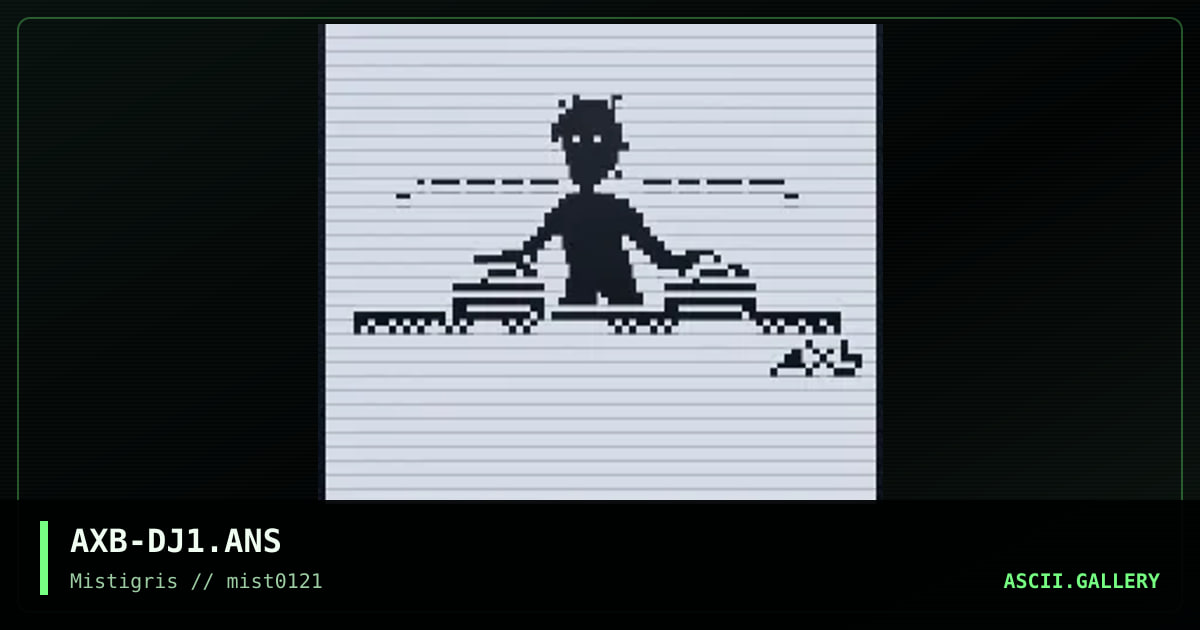DJ, by axb, 2021