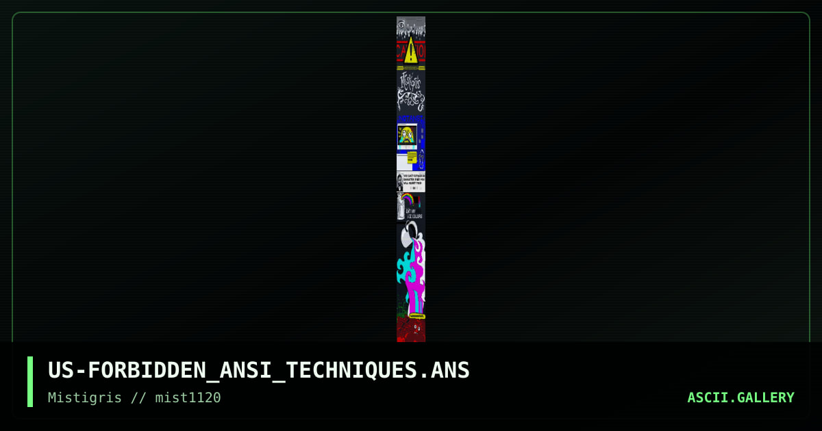 Forbidden ANSI techniques, by polyducks, oddfirefox, lda, 2020