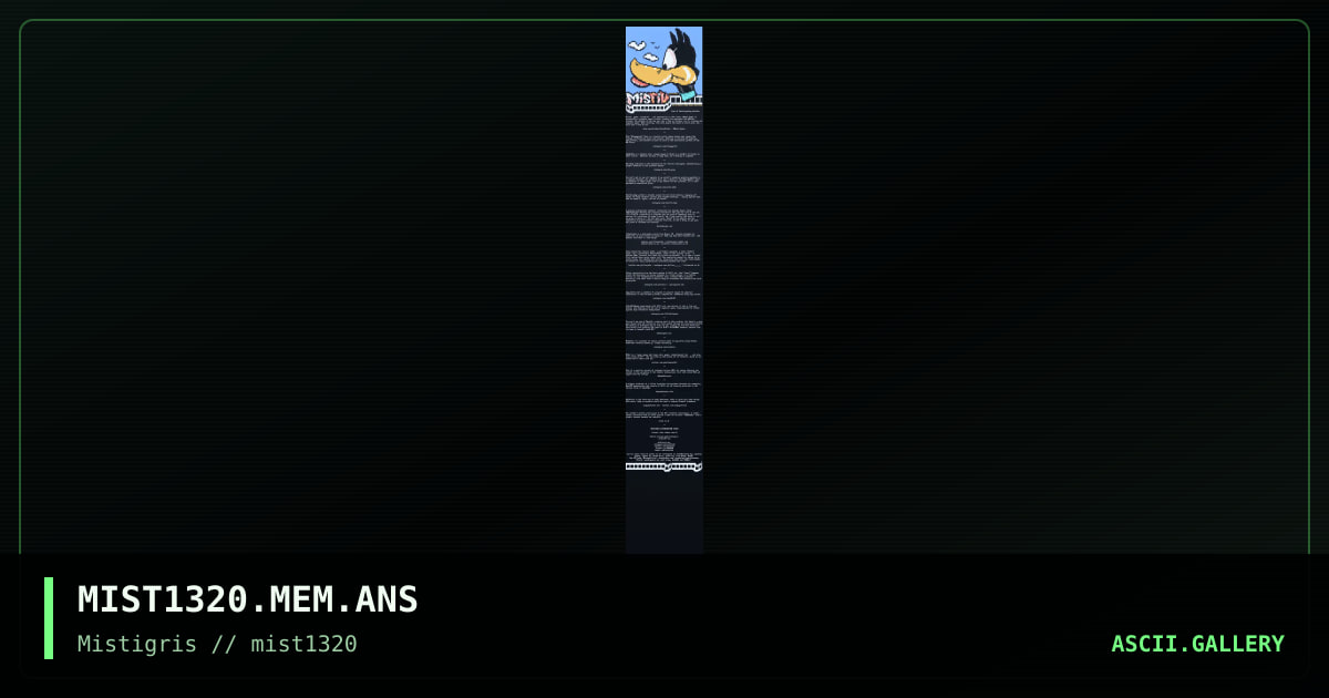MIST1320 memberlist, by coaxcable, 2020