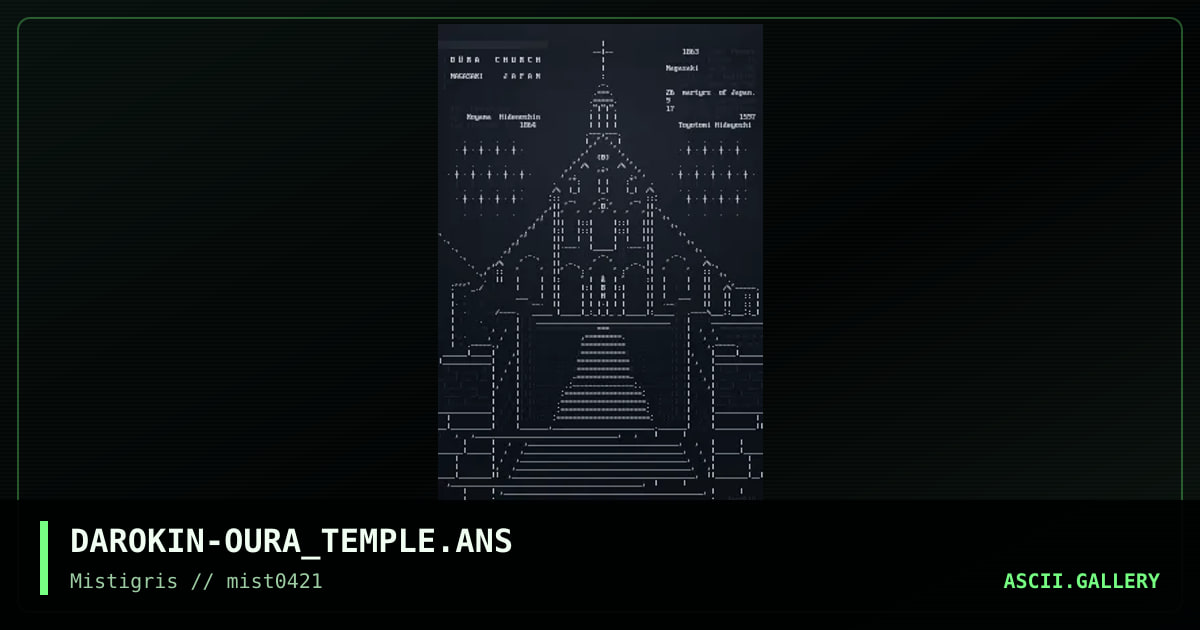 Oura Church, by darokin, 2021