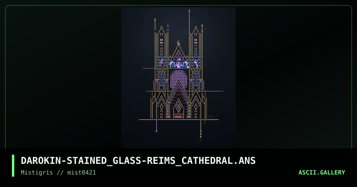 Stained glass -- Reims Cathedral, by darokin, 2021