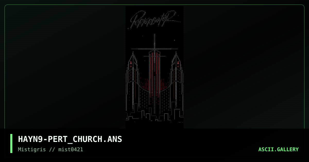 Pert Church, by hayn9, 2021