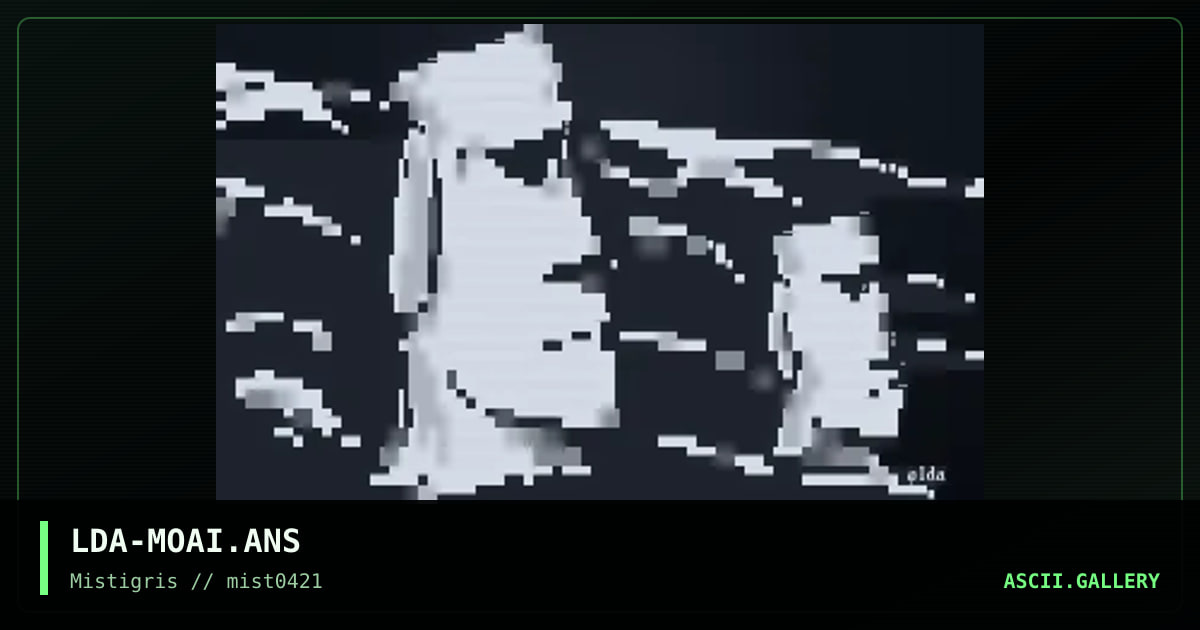 Moai, by lda, 2021