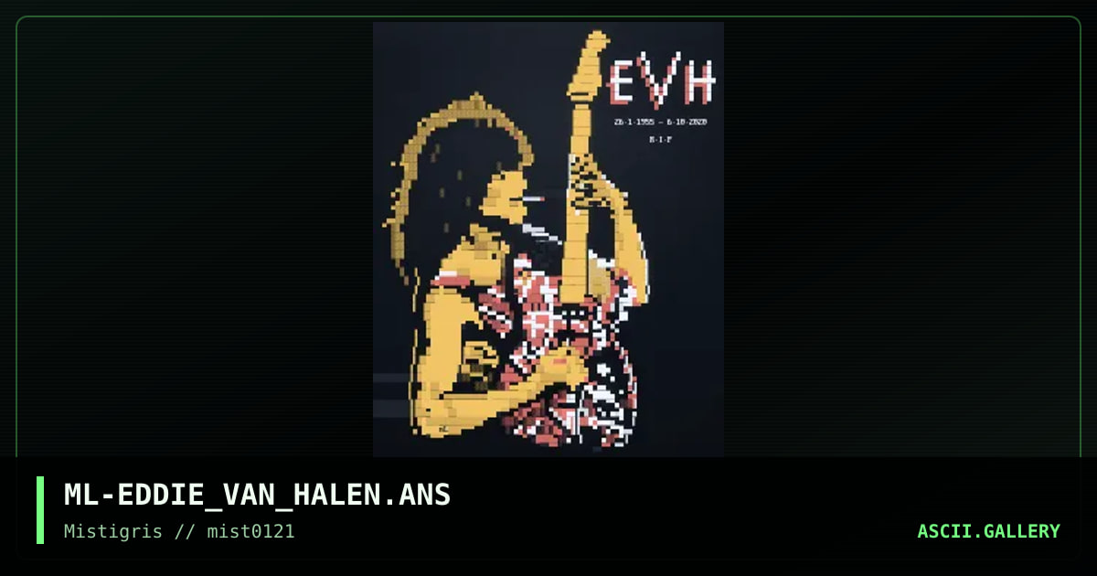 Eddie Van Halen, by meatlotion, 2021