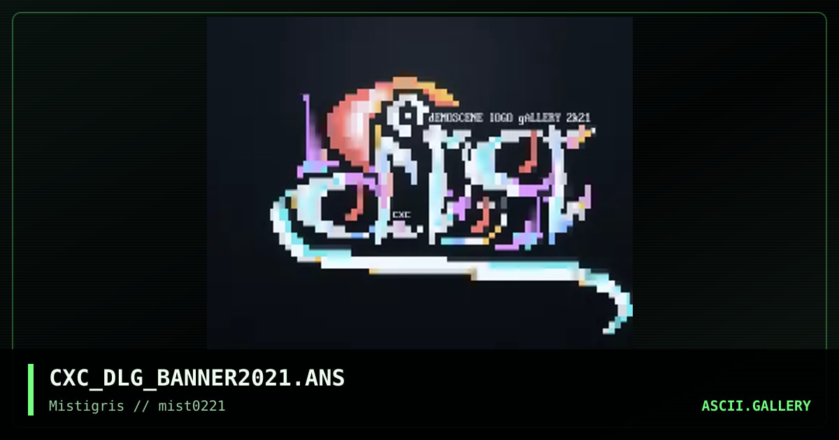 Demoscene Logo Gallery, by coaxcable, 2021