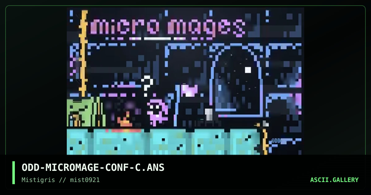 Micro Mages, by oddfirefox, 2021