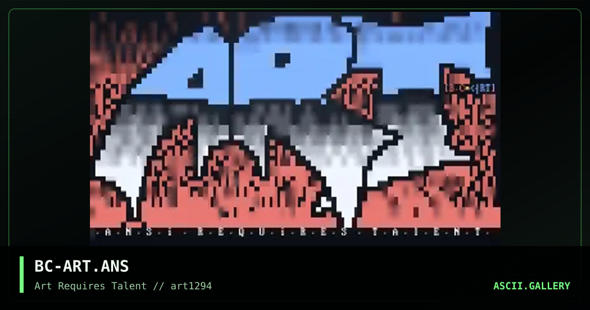 BC-ART.ANS, by beyond cool, 1994