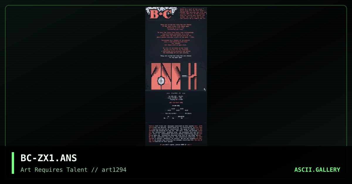 BC-ZX1.ANS, by beyond cool, 1994