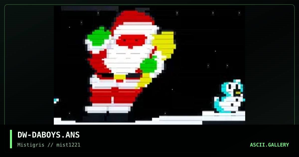 The Chrimbo Gang, by dw, 2021