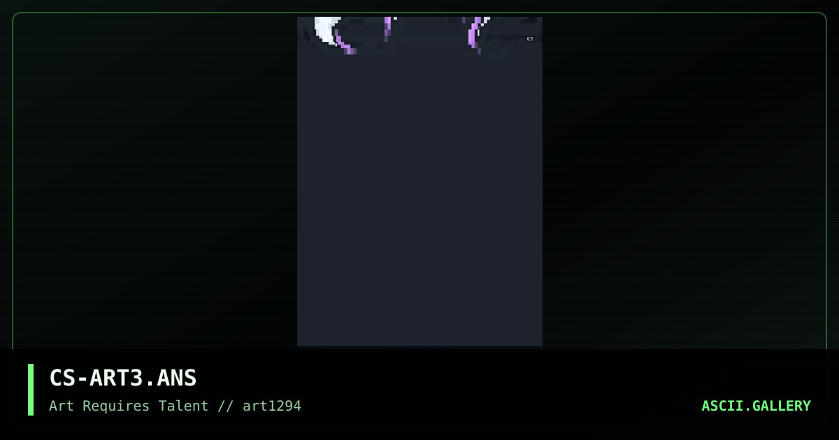 CS-ART3.ANS, by csurfer, 1994