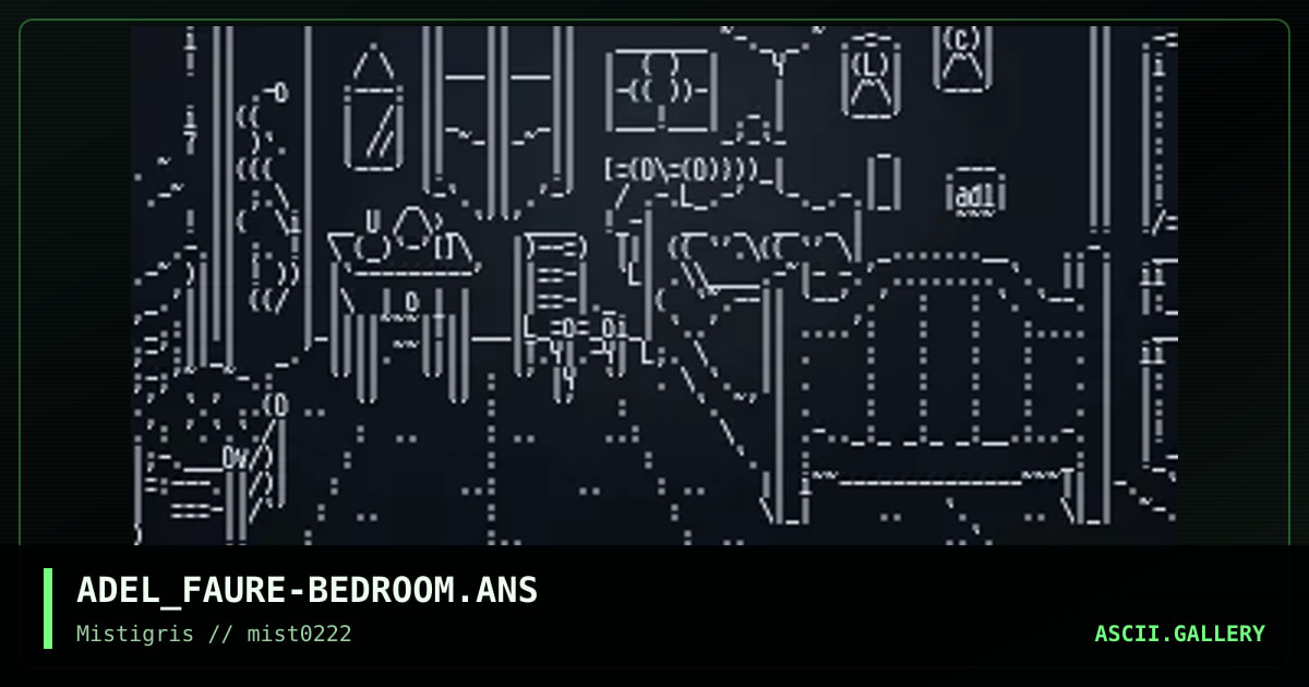 bedroom, by adel faure, 2022