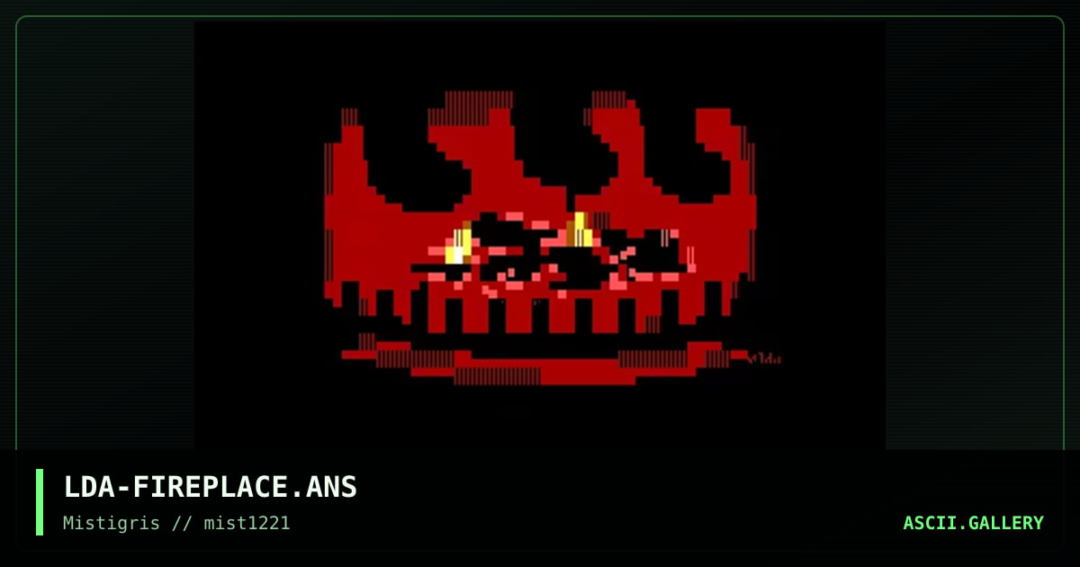 Fireplace, by lda, 2021