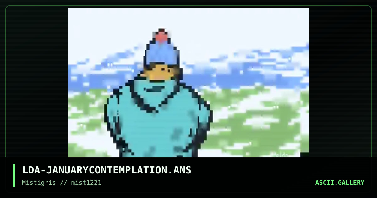 January Contemplation, by lda, 2021