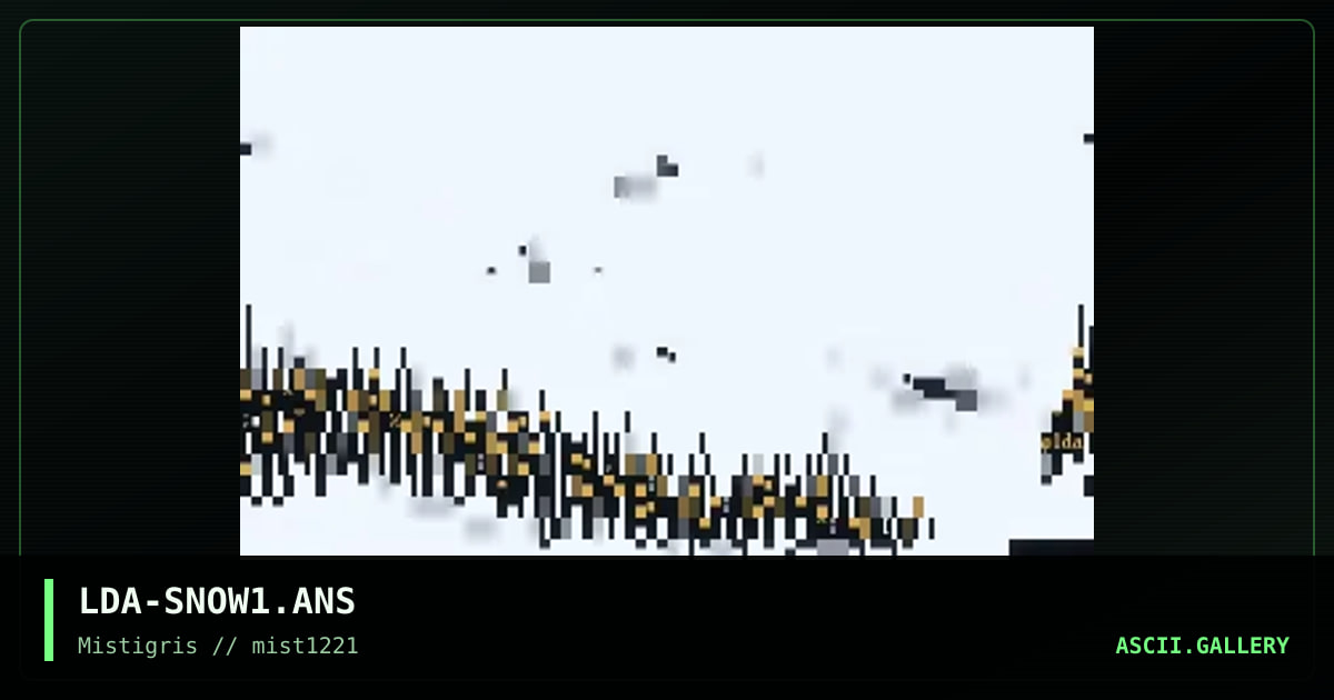 Snow 1, by lda, 2021