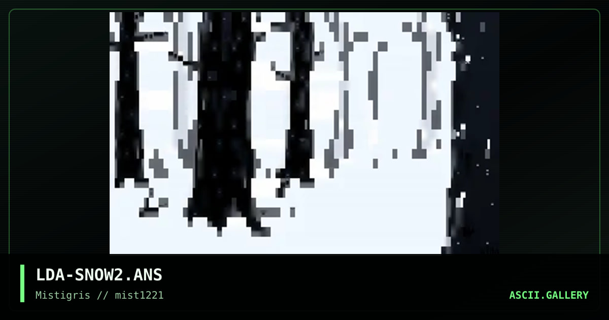 Snow 2, by lda, 2021