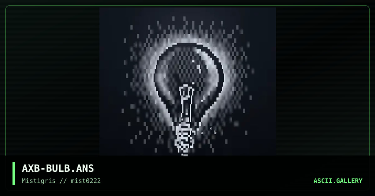 bright idea, by axb, 2022
