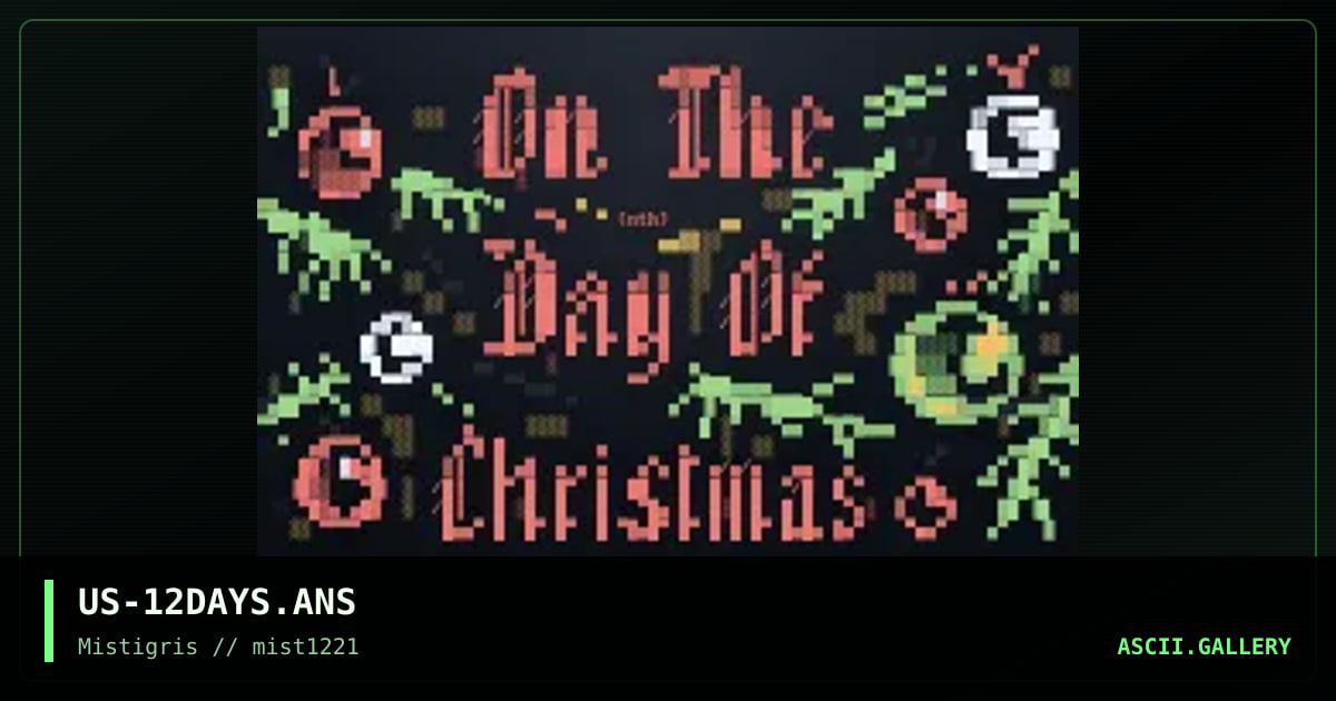 On the nth Day of Christmas, by cthulu, zeus ii, 2021