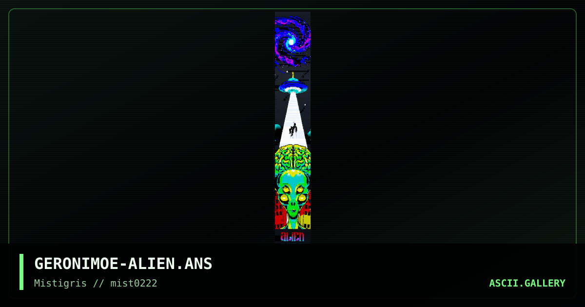alien love, by geronimoe, 2022