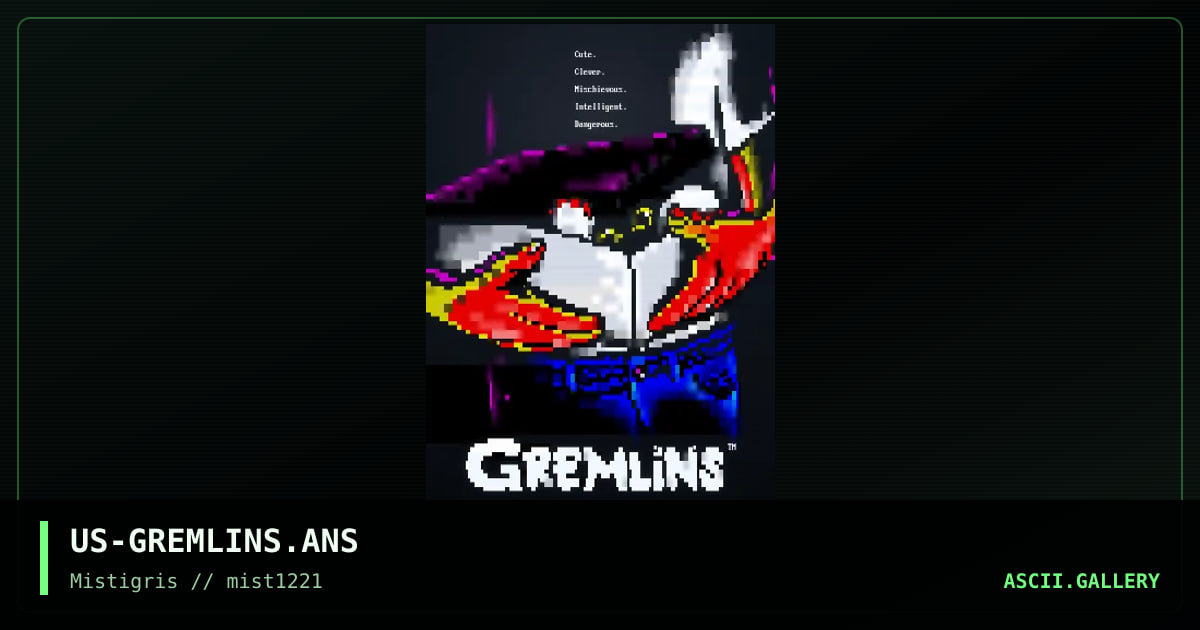 Gremlins, by lda, cthulu, 2021