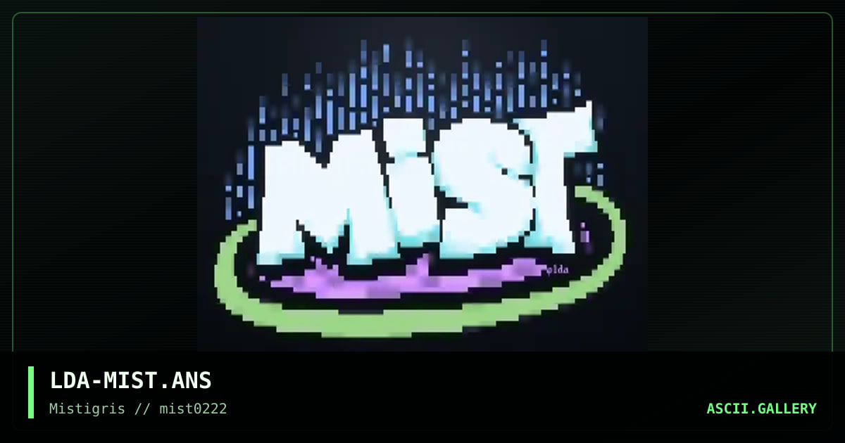 Mist logo, by lda, 2022