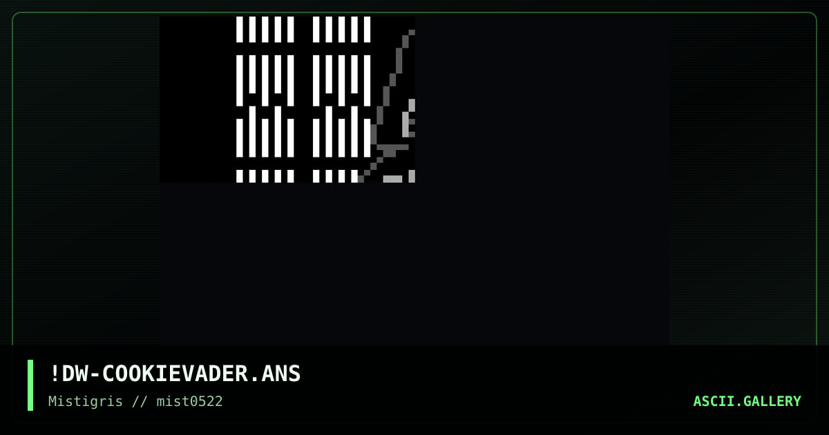 Cookie Vader, by dw, 2022