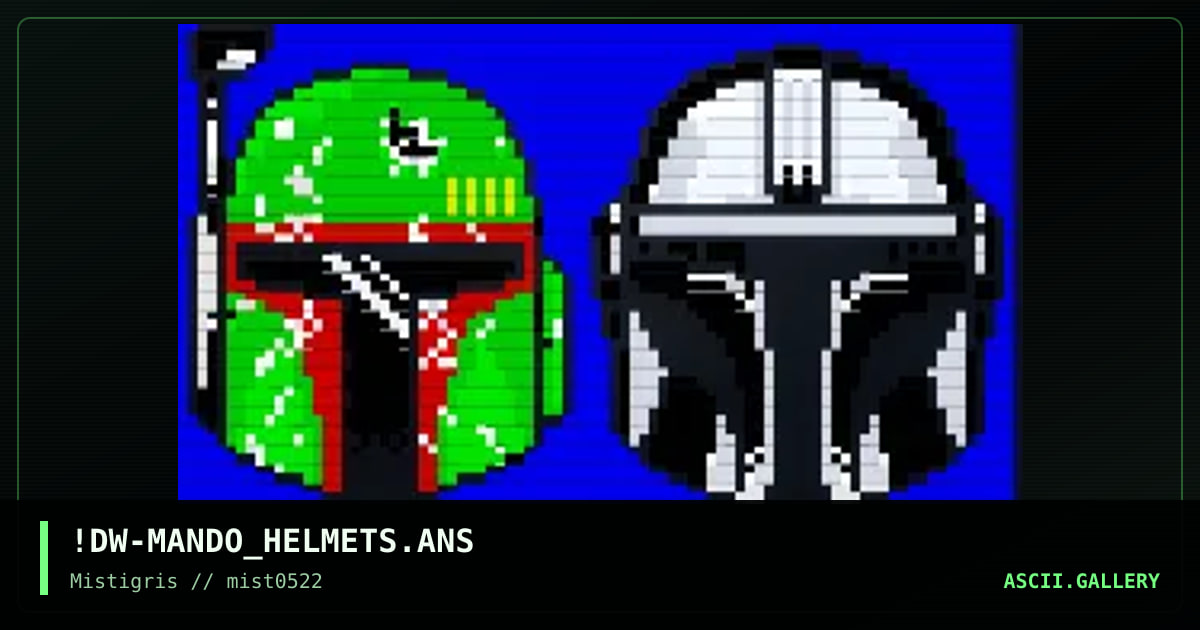 Mandalorian combat helmets, by dw, 2022