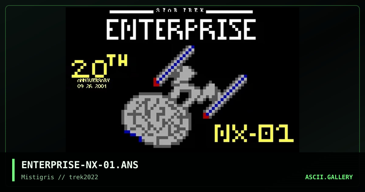 ST:Enterprise 20th Ann, by darkman almighty, 2022