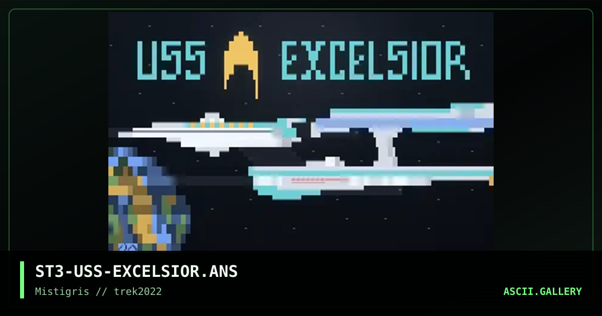 USS Excelsior, by darkman almighty, 2022