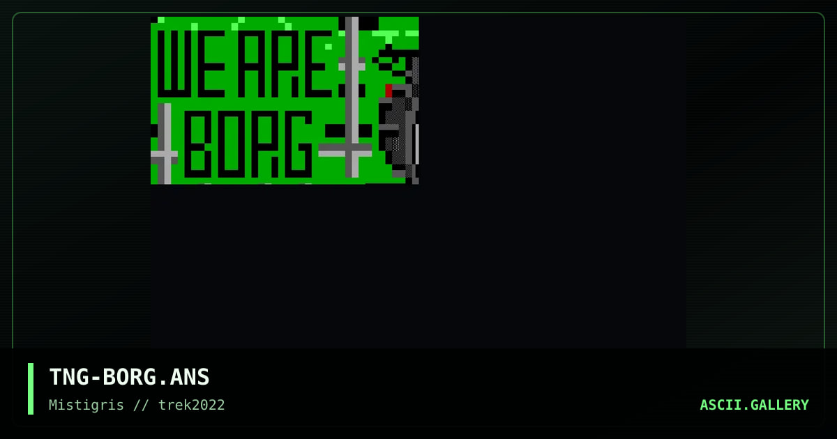 Borg, by darkman almighty, 2022