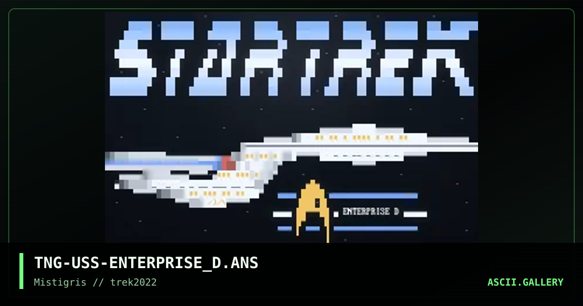 USS Enterprise D, by darkman almighty, 2022