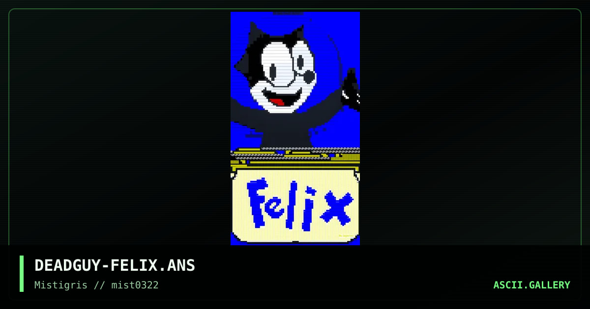 Felix the Cat, by aleperez, 2022