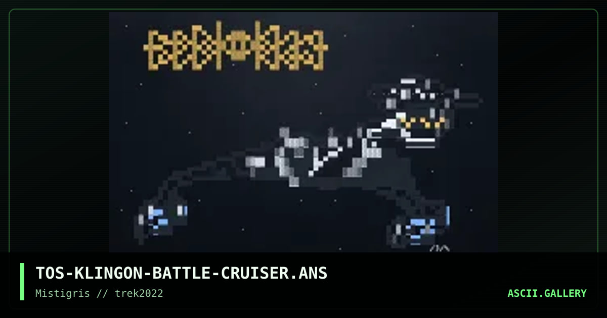 Klingon Battle Cruiser, by darkman almighty, 2022