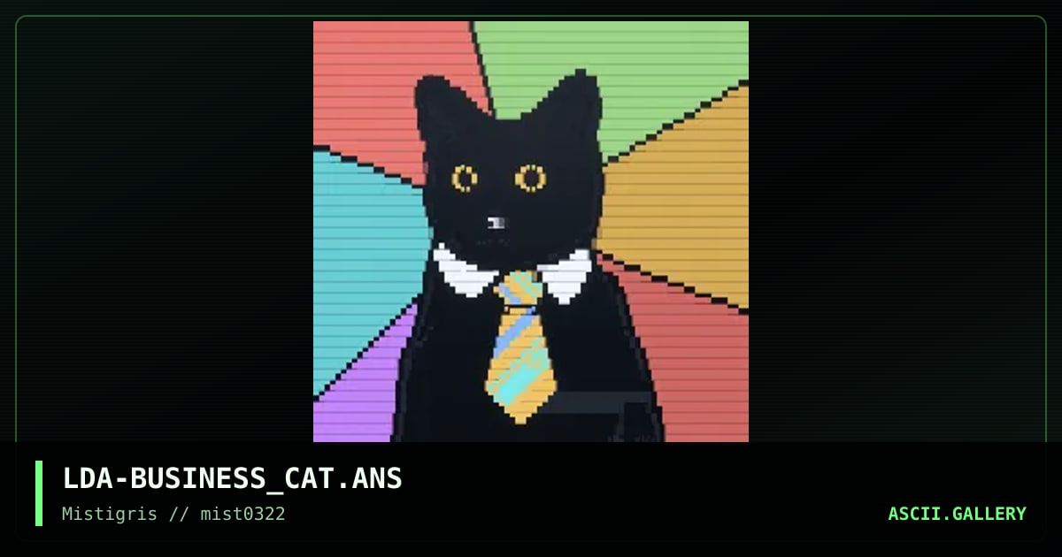 Business Cat, by lda, 2022