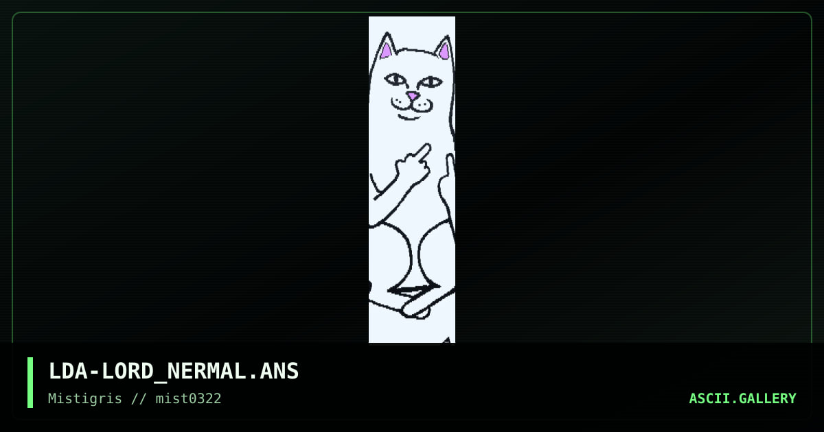 Lord Nermal, by lda, 2022