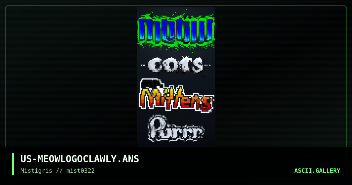 Meowlogoclawly, by zylone, lda, pixeldud, 2022