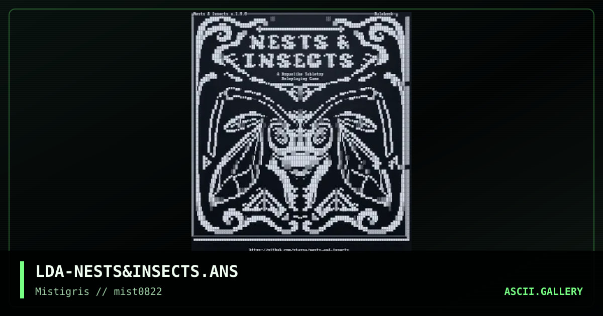 Nests & Insects Cover, by lda, 2022