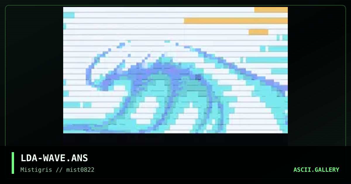 Wave, by lda, 2022