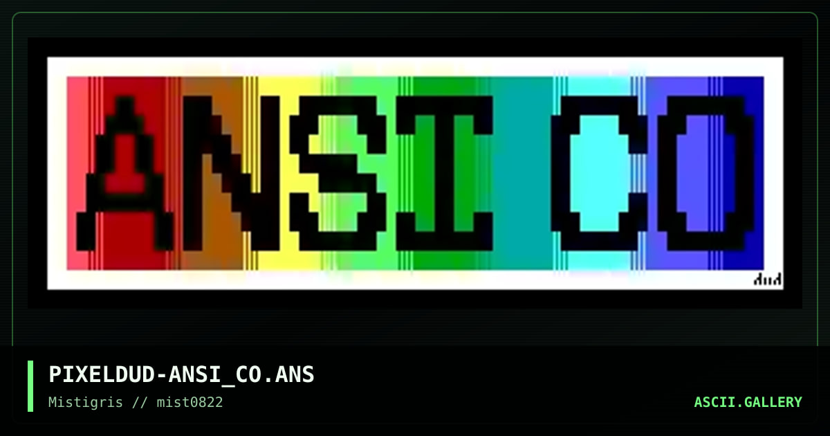 ANSI Co, by pixeldud, 2022