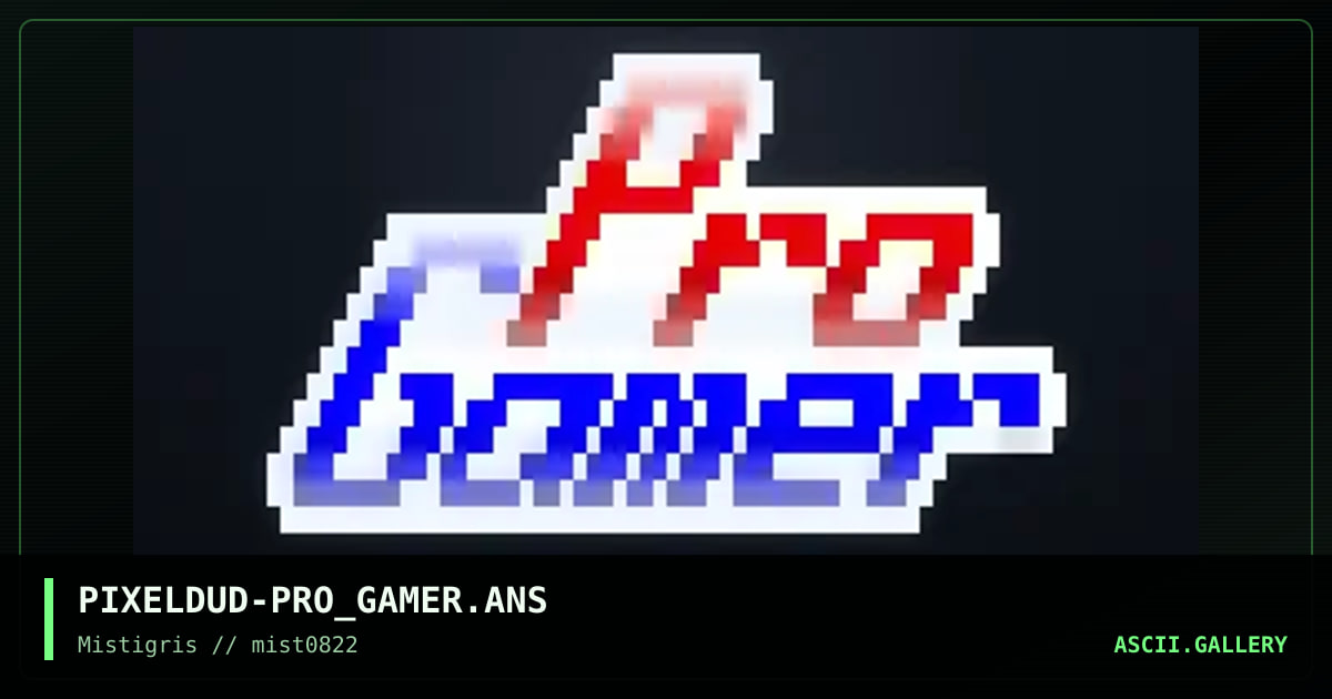 Pro Gamer, by pixeldud, 2022