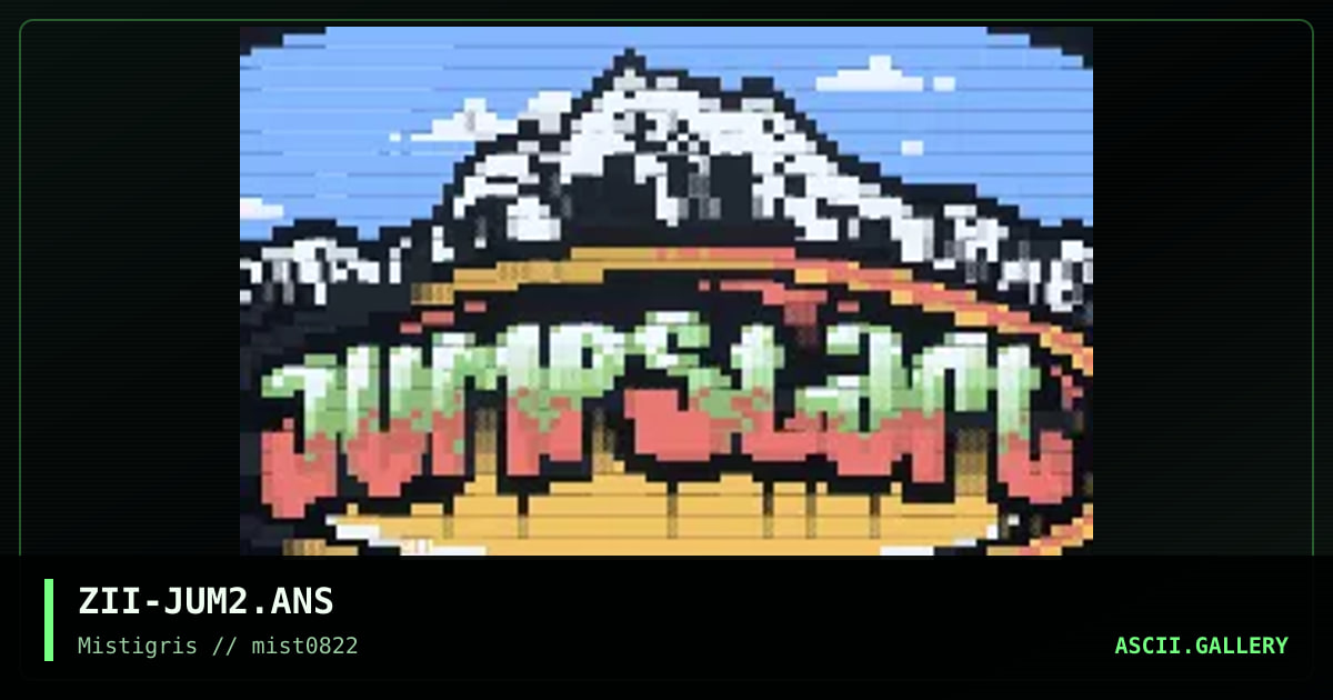 Jumpstart BBS intro, by zeus ii, 2022