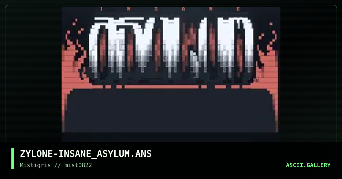 Insane Asylum, by zylone, 2022