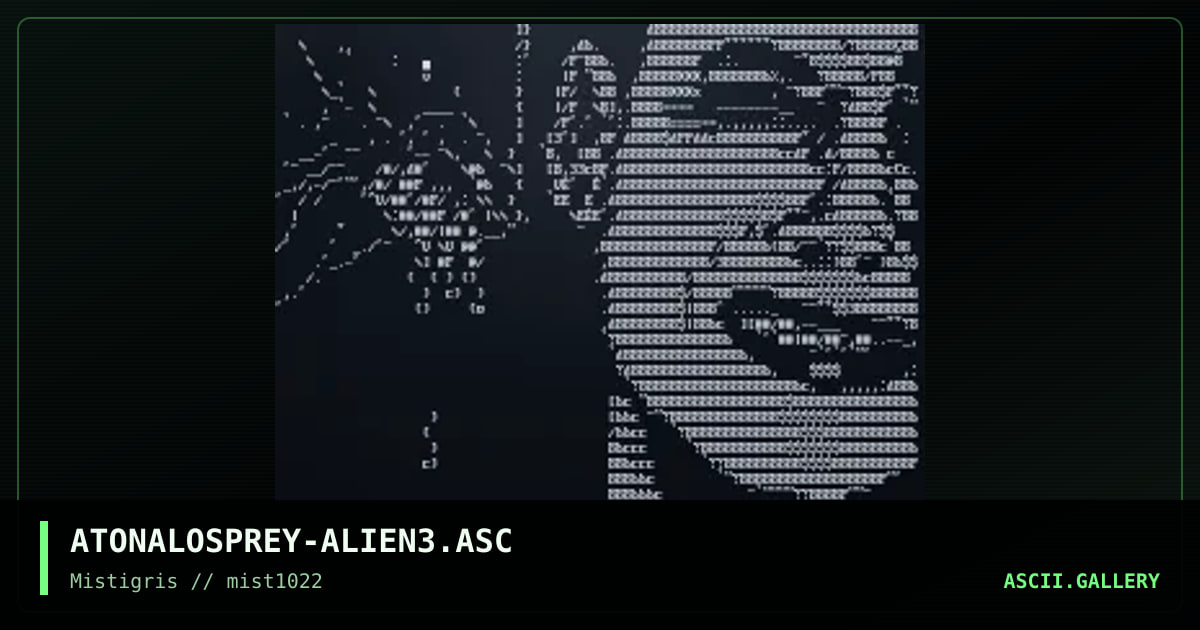 Alien3, by atonal osprey, 2022