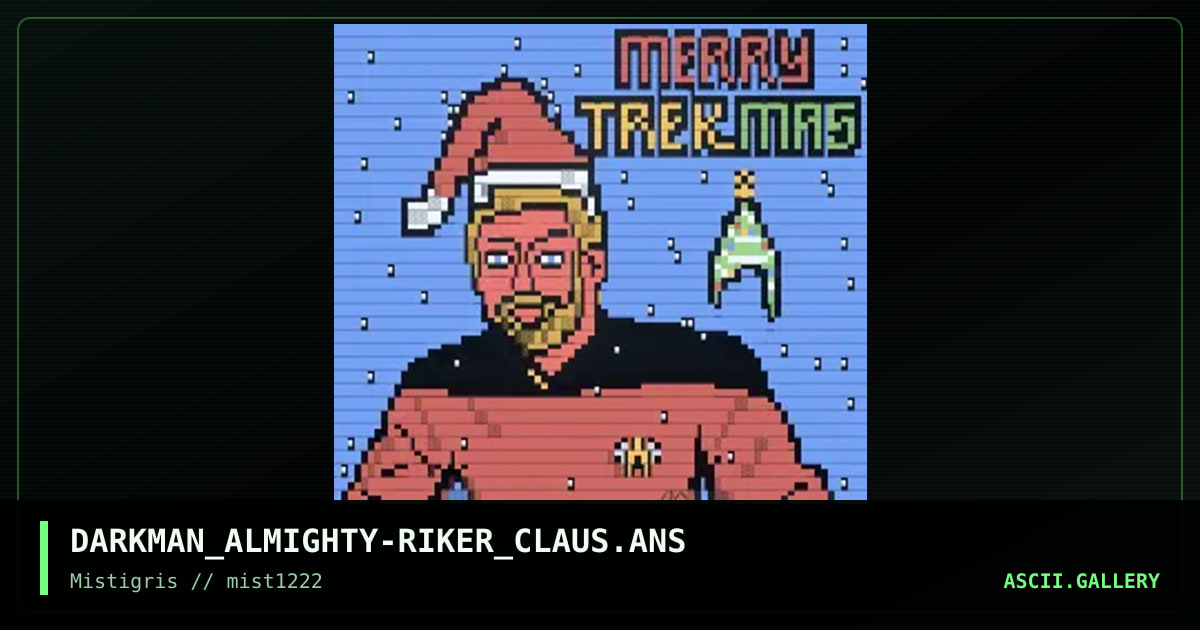 Merry Trekmas, by darkman almighty, 2022